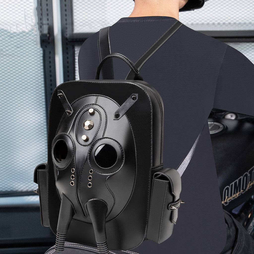 Modischer Halloween-Rucksack mit Totenkopf-Nieten