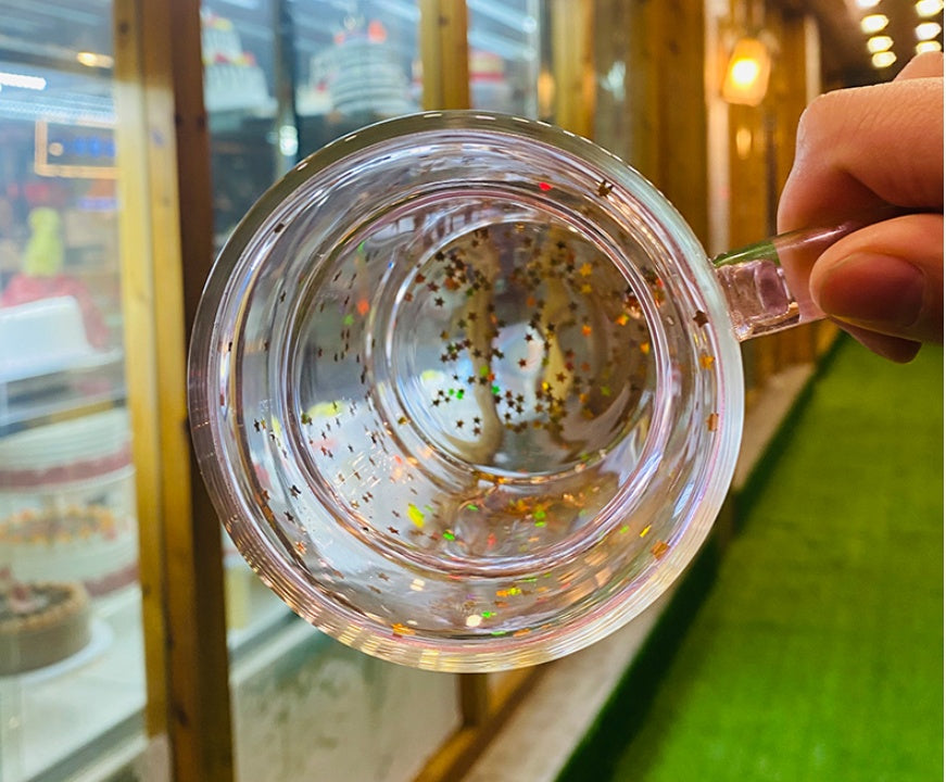 Heat Insulation And Anti-scald Handle Cups For Lovers Gift