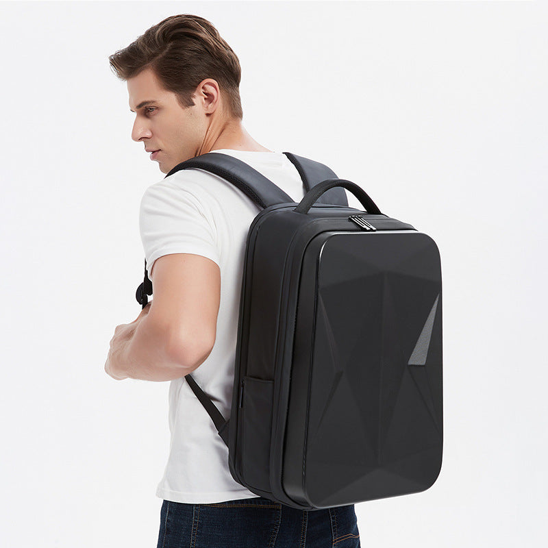 Fashion Rhombus Hard Shell Doppelschulter Großraum Business Rucksack