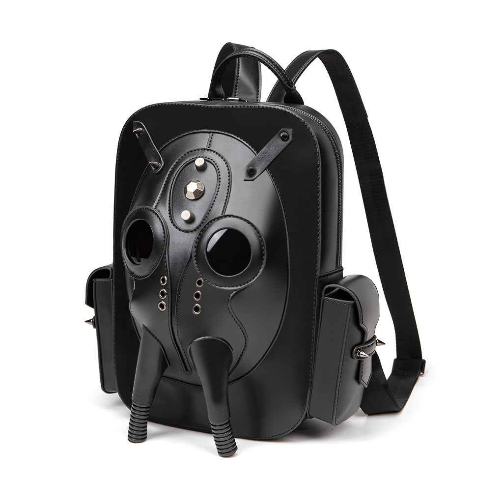 Modischer Halloween-Rucksack mit Totenkopf-Nieten