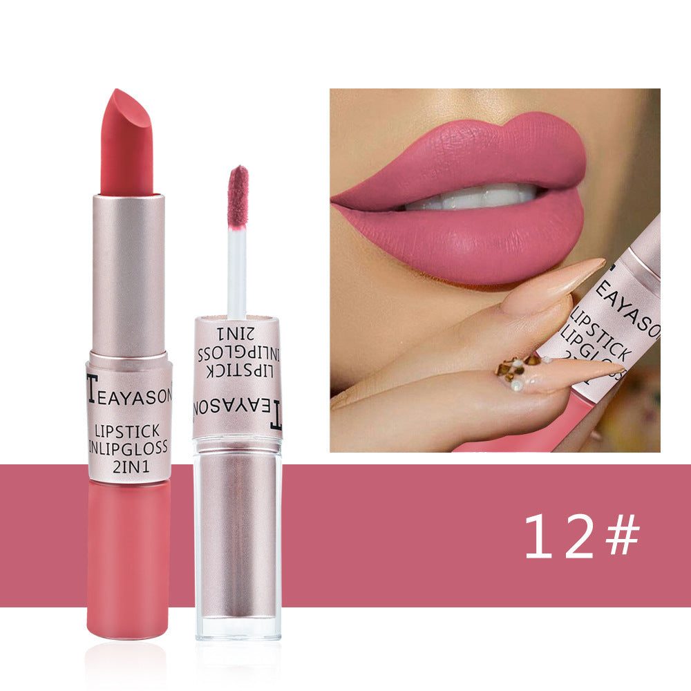 Doppelseitiger, antihaftbeschichteter Becher, matter Lipgloss