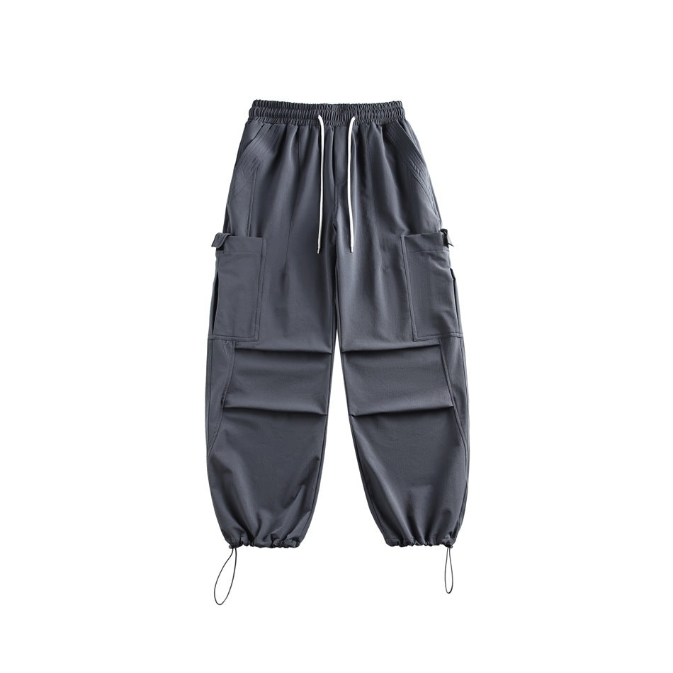Casual Straight-leg Loose Cargo Pants