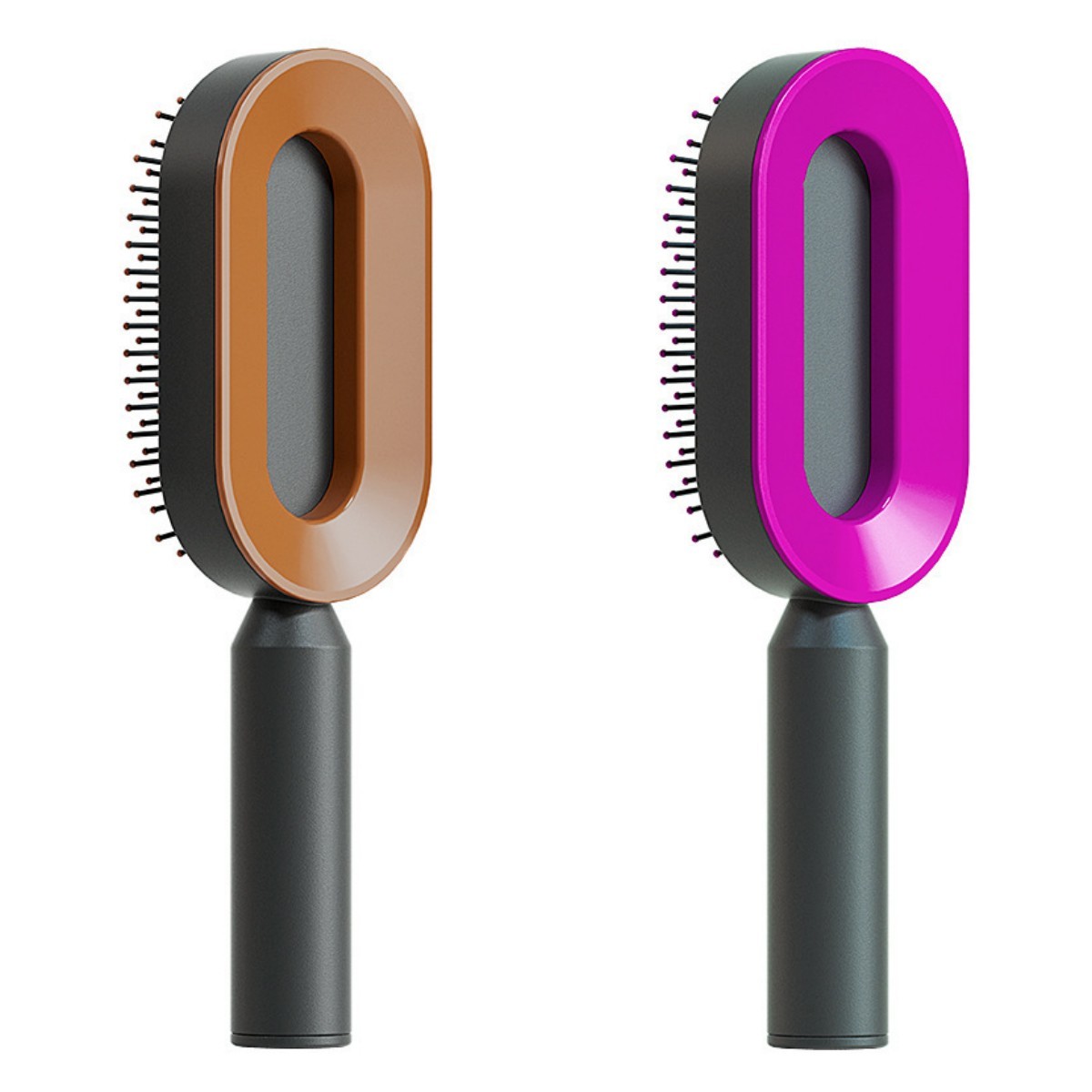 女性用セルフクリーニングヘアブラシ ワンキークリーニング