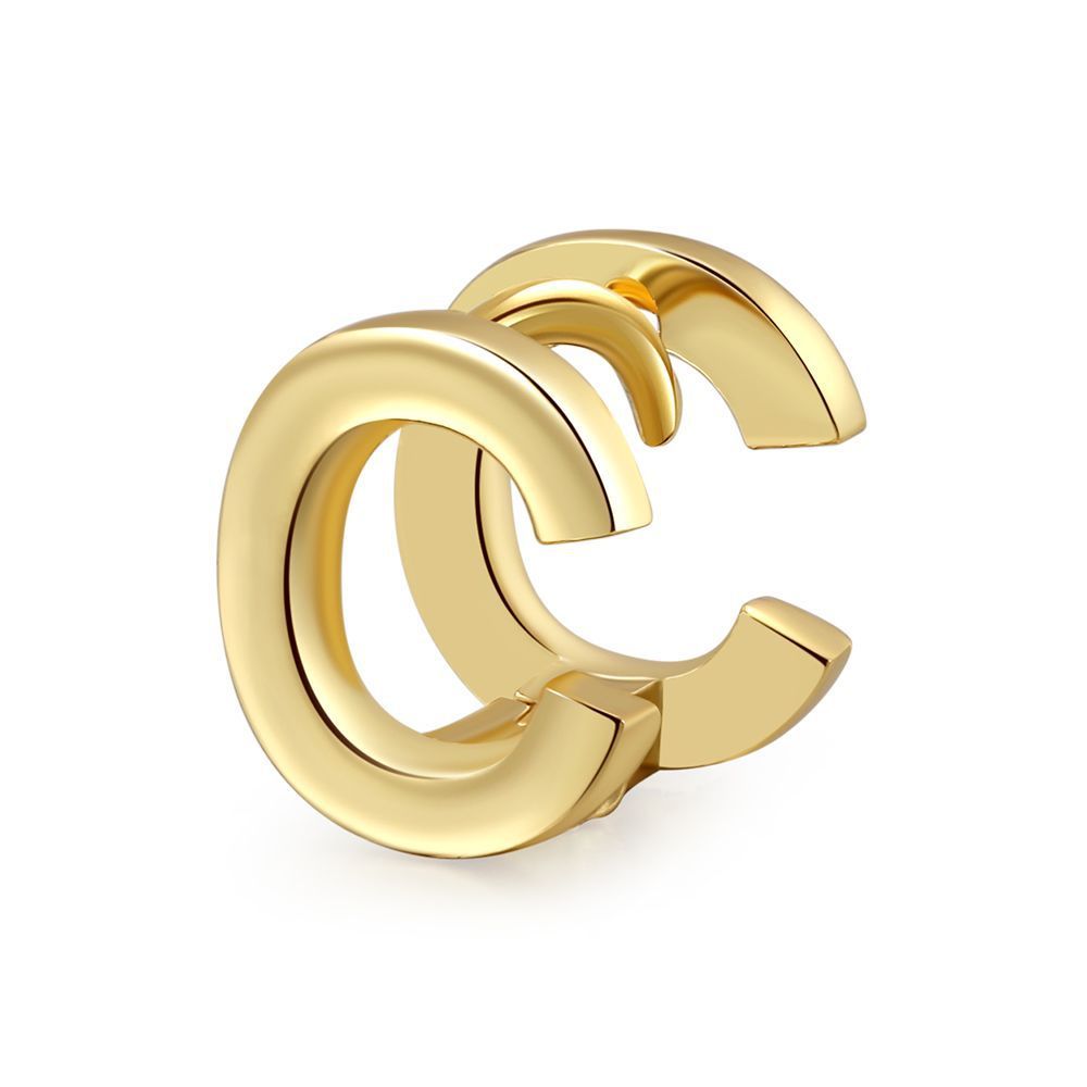18K Gold Color Preserving Jewelry Name Letter Earrings Earrings