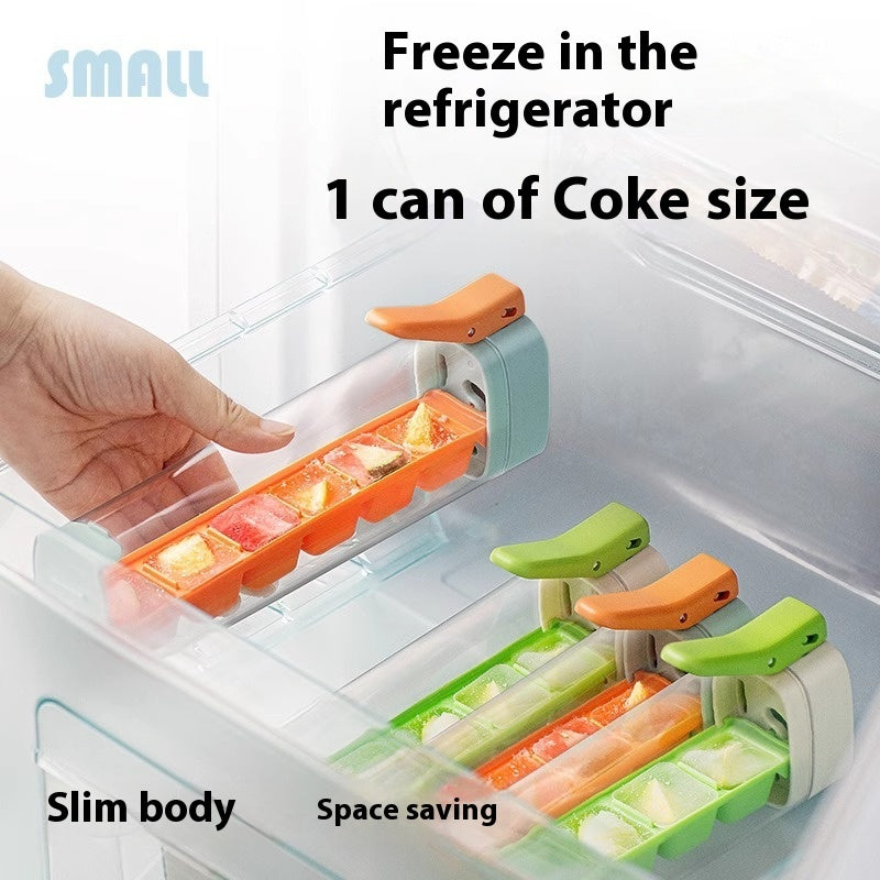 Press Ice Tray Ice Cube Maker Ice Tray Mold With Storage Box