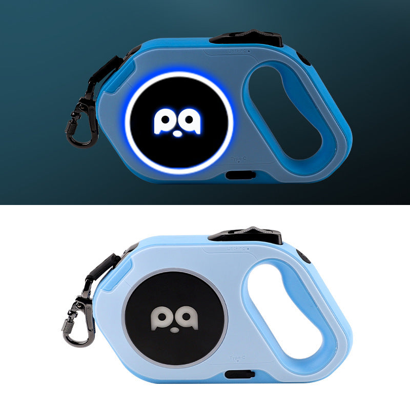 New Automatic Retractable Dog with Leash LED Light