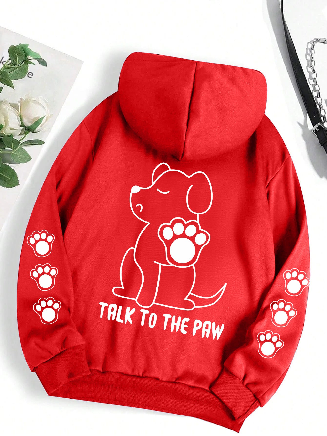 Funny Dog Cartoon Printed Women Hoodie