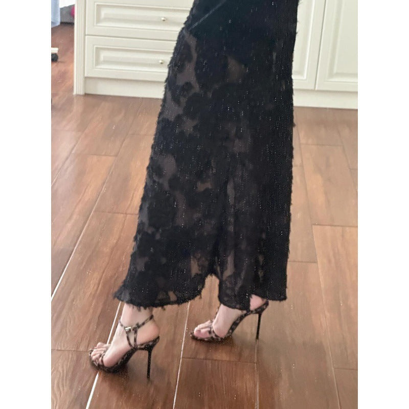 Open Toe Ankle-strap Buckle Leopard Print High Heels