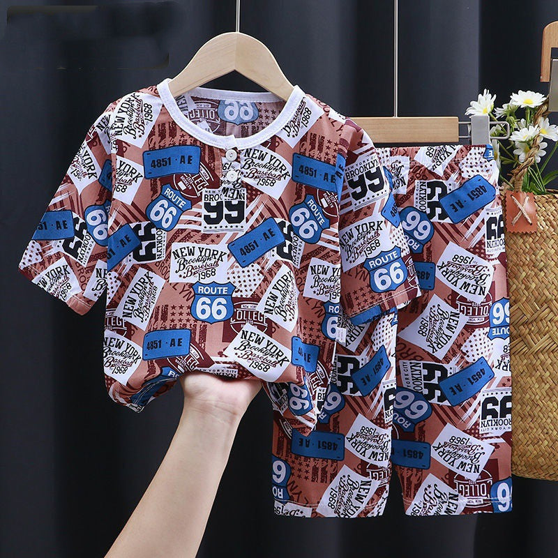 Summer Cotton Silk Baby 2 Piece Clothes