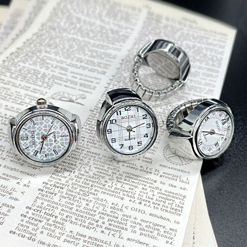 Gold And Silver Shell All-Match Ring Watches