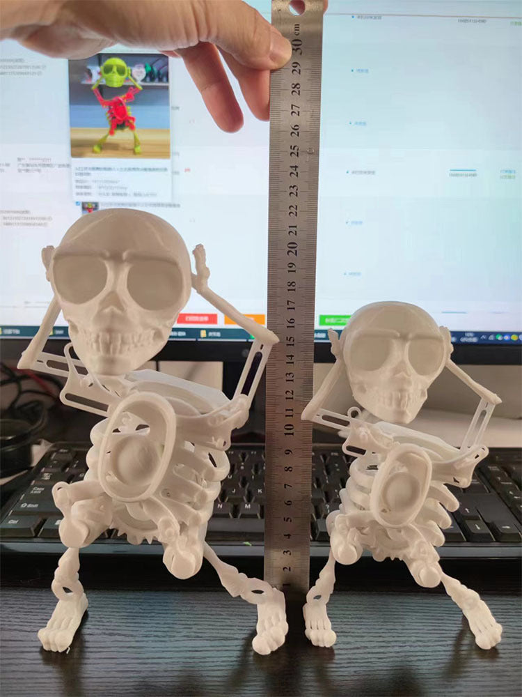 3D Model Mini Skull Customized Funny Dancing Style Lucky Toy