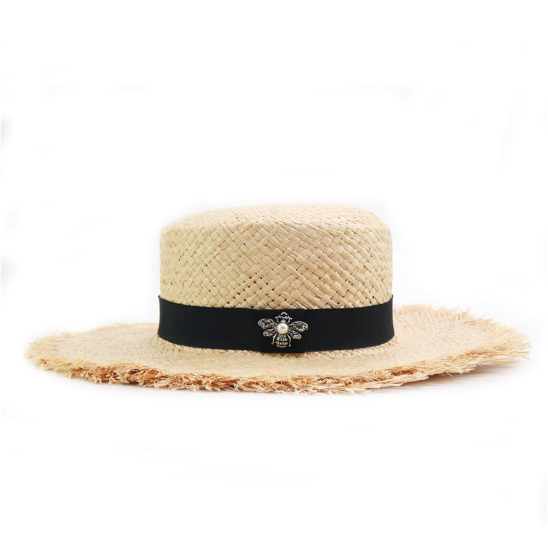 Damen Lafite Grass Flat Top Strohhut