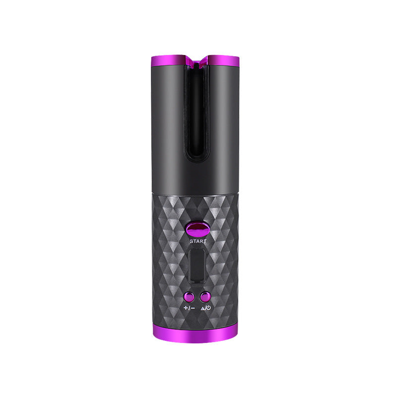 Rechargeable Automatic Hair Curler Portable Hair Curling Iron with LCD Display