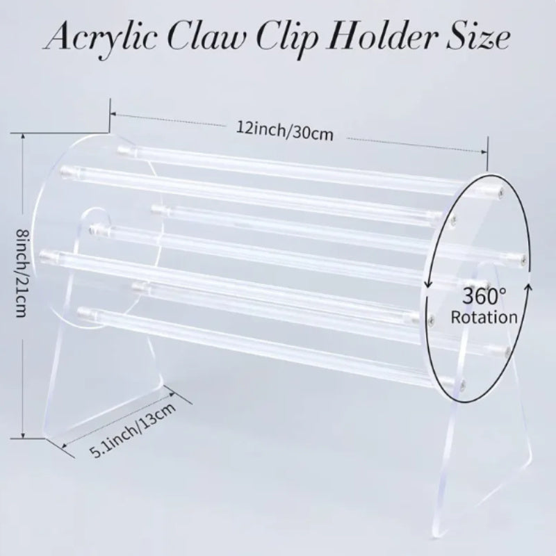 A Rotating Hair Claw Holder