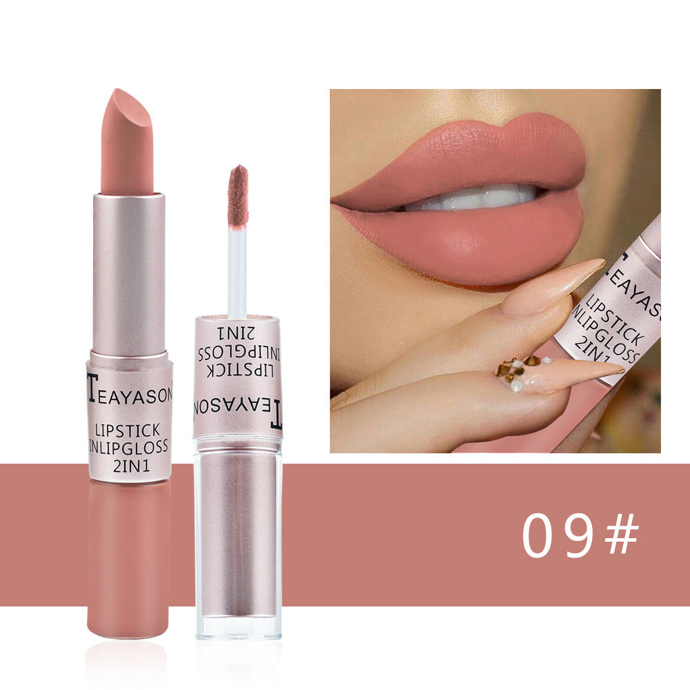 Doppelseitiger, antihaftbeschichteter Becher, matter Lipgloss