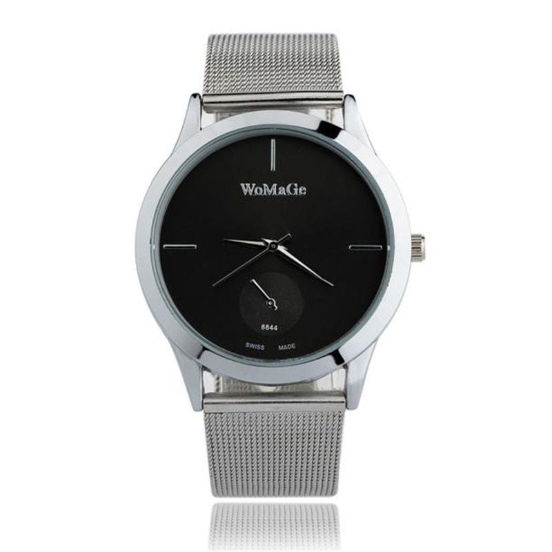 Mode Legierung Gürtel Mesh Minimalistischen Stil relogio feminino saat Uhr für frauen