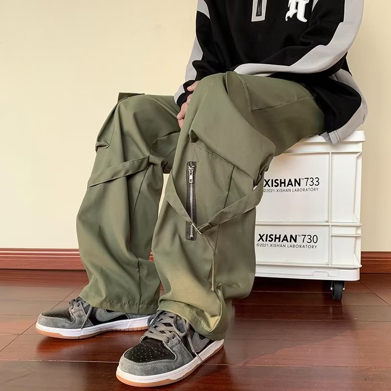 ゆったりストレートカーゴパンツ メンズ