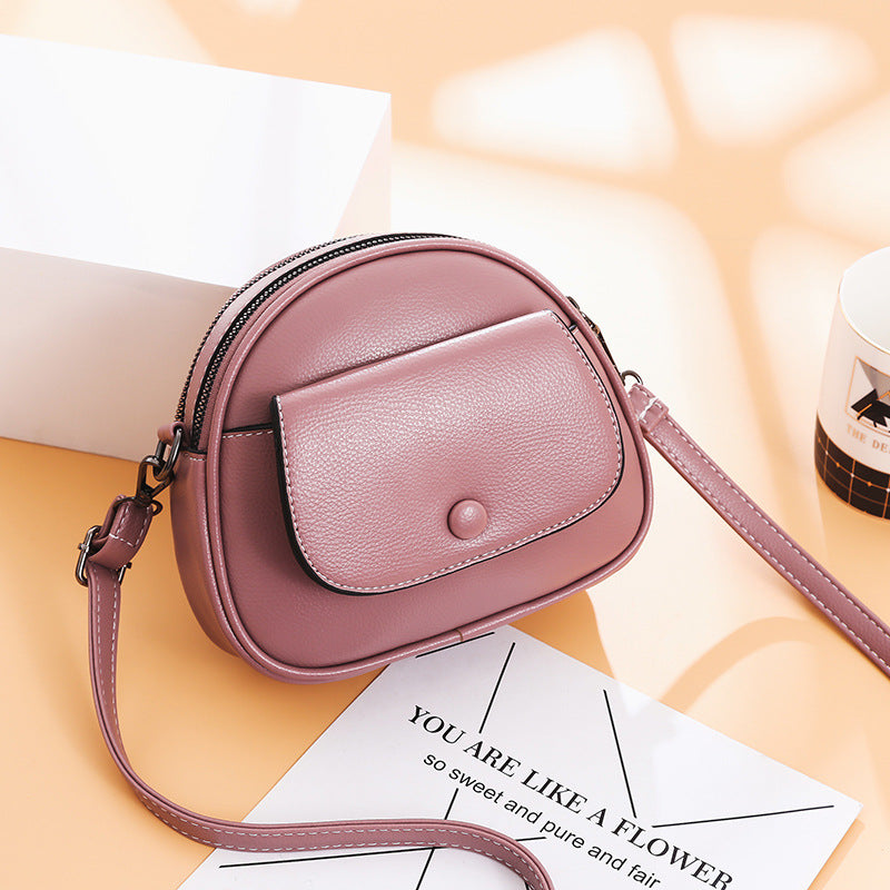 PU shoulder retro messenger bag