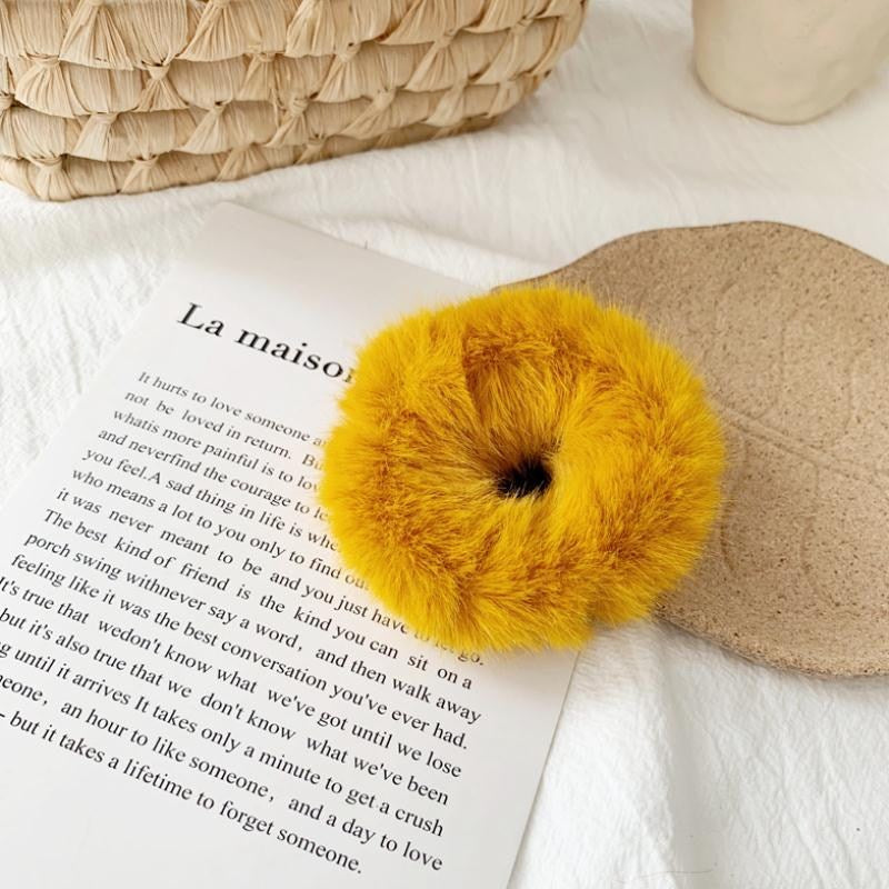 Rabbit hair donut Style Scrunchie
