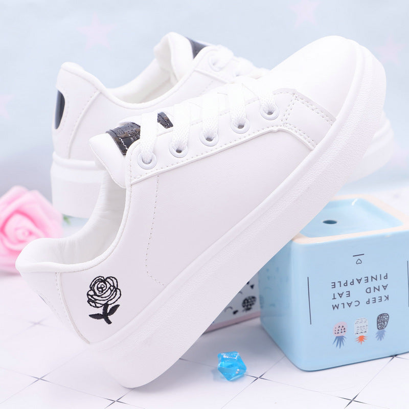 Women White Rose Shoes
