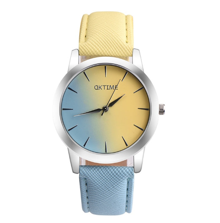 Mode Lässig Retro Regenbogen Design Uhr Frauen Analog Quarz Armbanduhren Uhr Elegante Dame Armbanduhr Frau Zeit