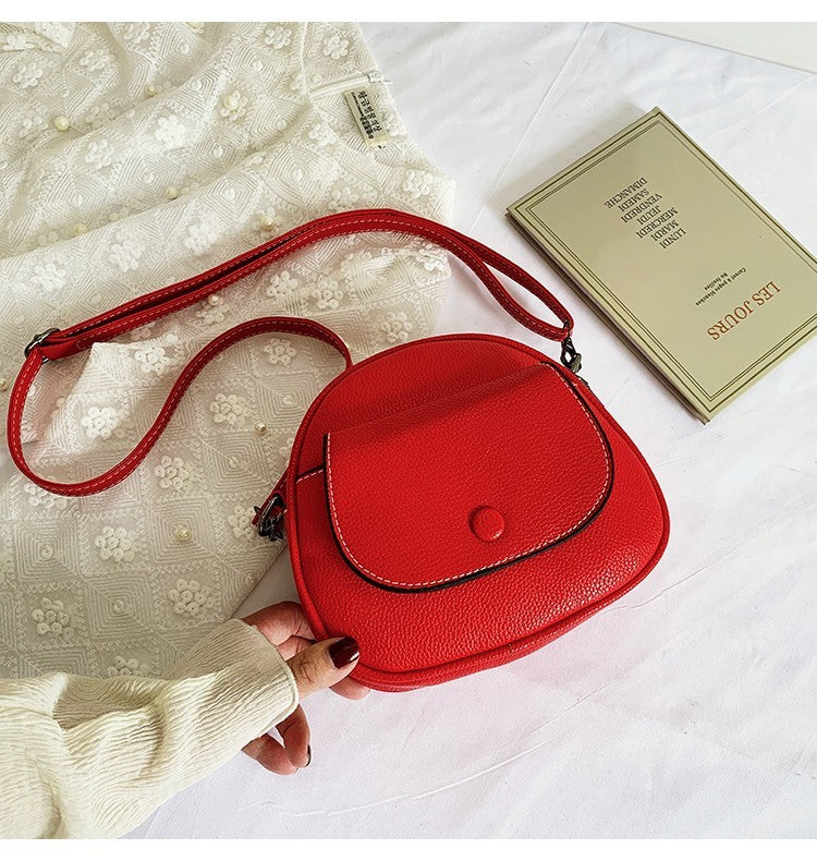 PU shoulder retro messenger bag