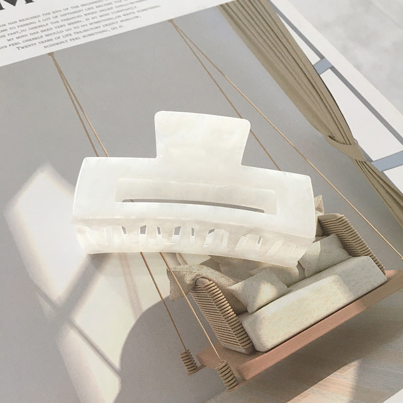 Acrylic Hair Clip  Texture Hair Grab Large Geometric Type