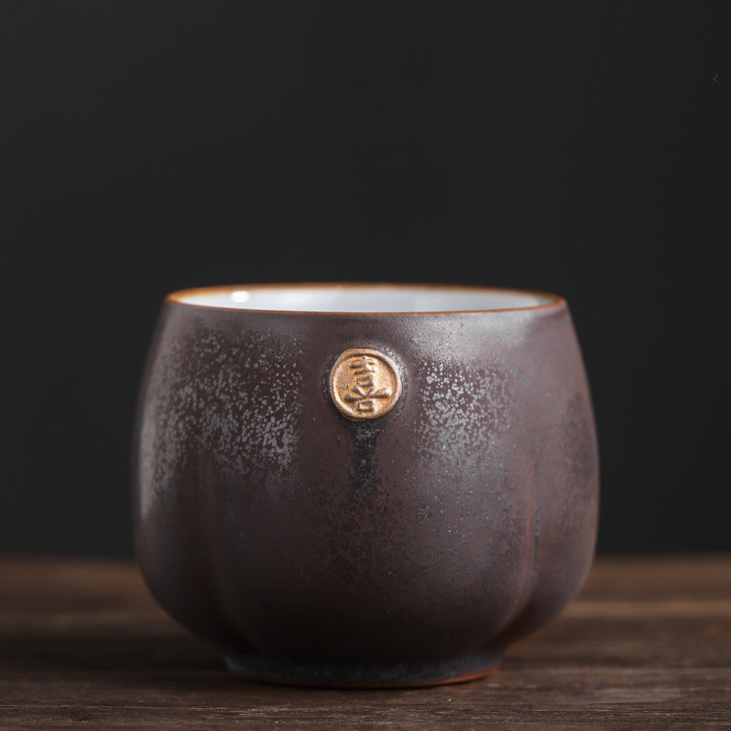 Japanese style kiln changing teacup, ceramic kung fu tea set