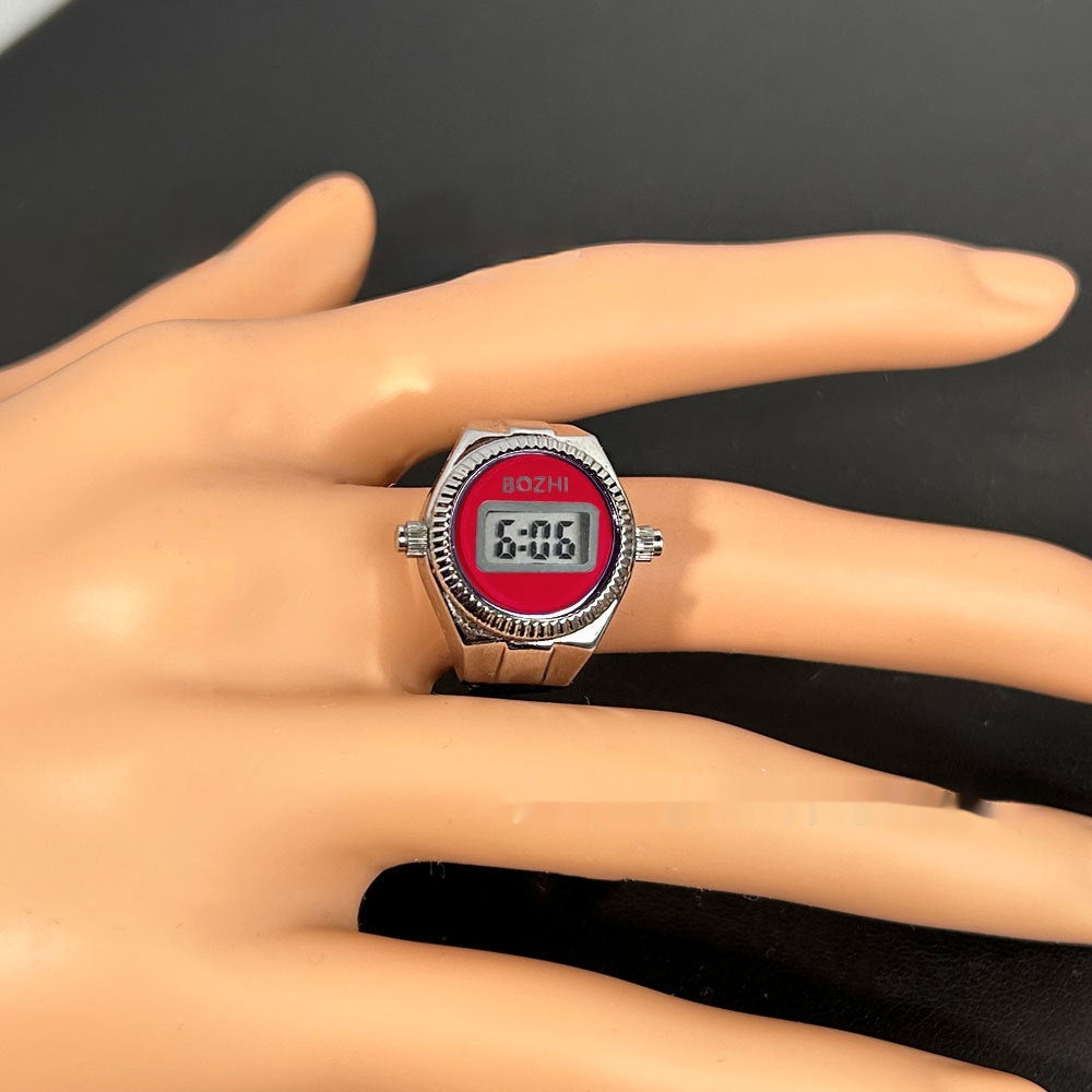 Women's Fashion Digital Display Mini Ring Watch