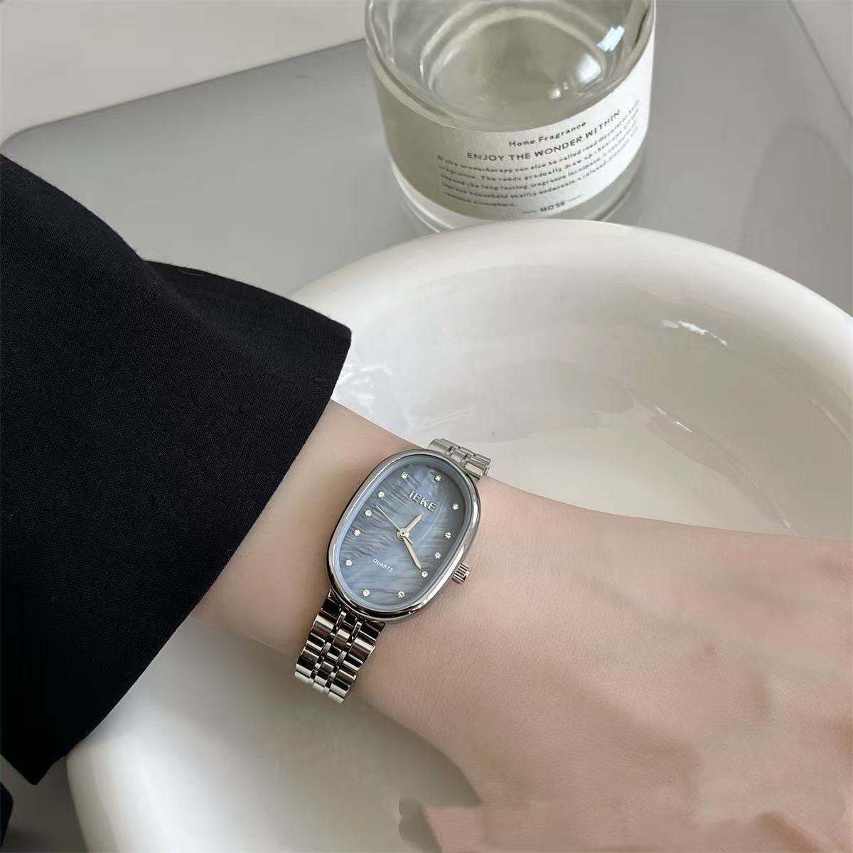 Ice Blue Fritillary Silver Watch