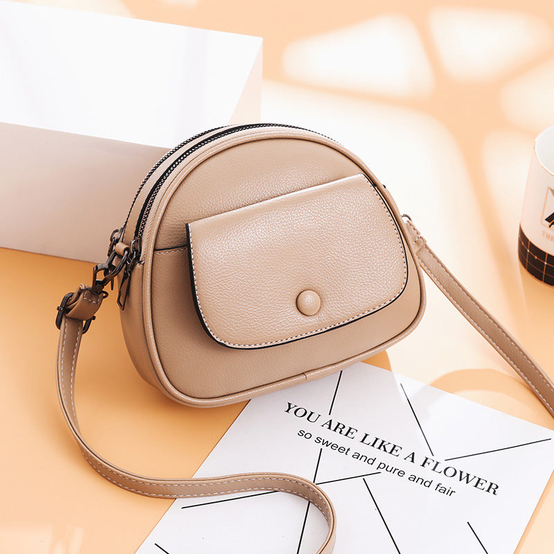 PU shoulder retro messenger bag