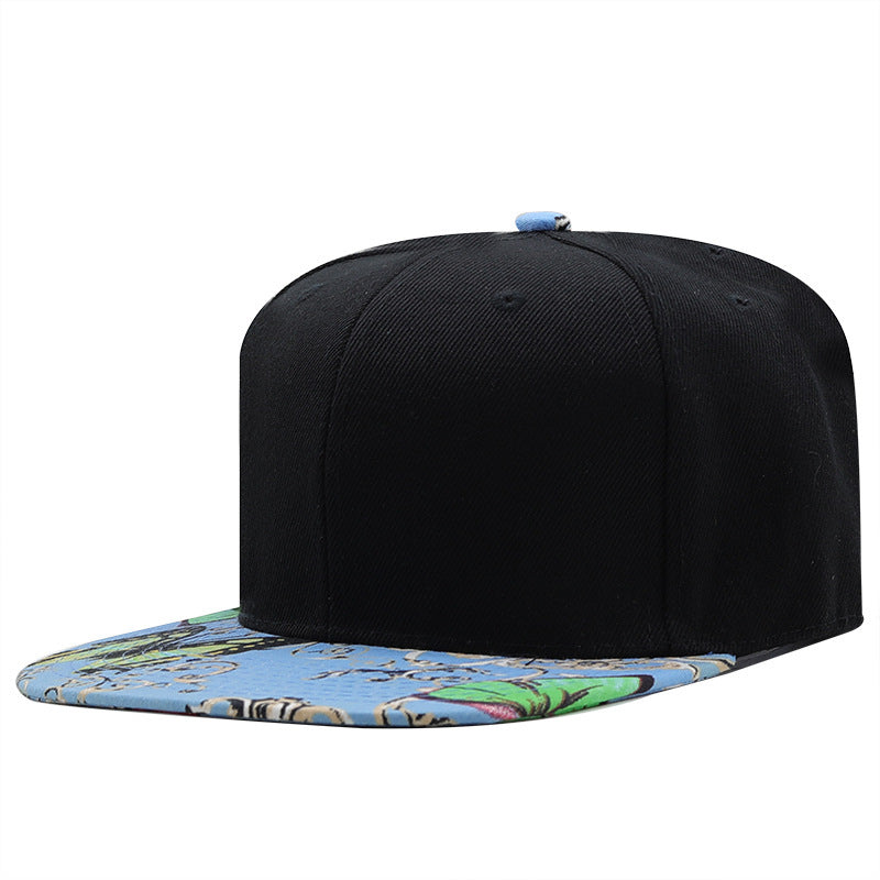 Modische Hip-Hop-Kappe mit Farbblockdesign