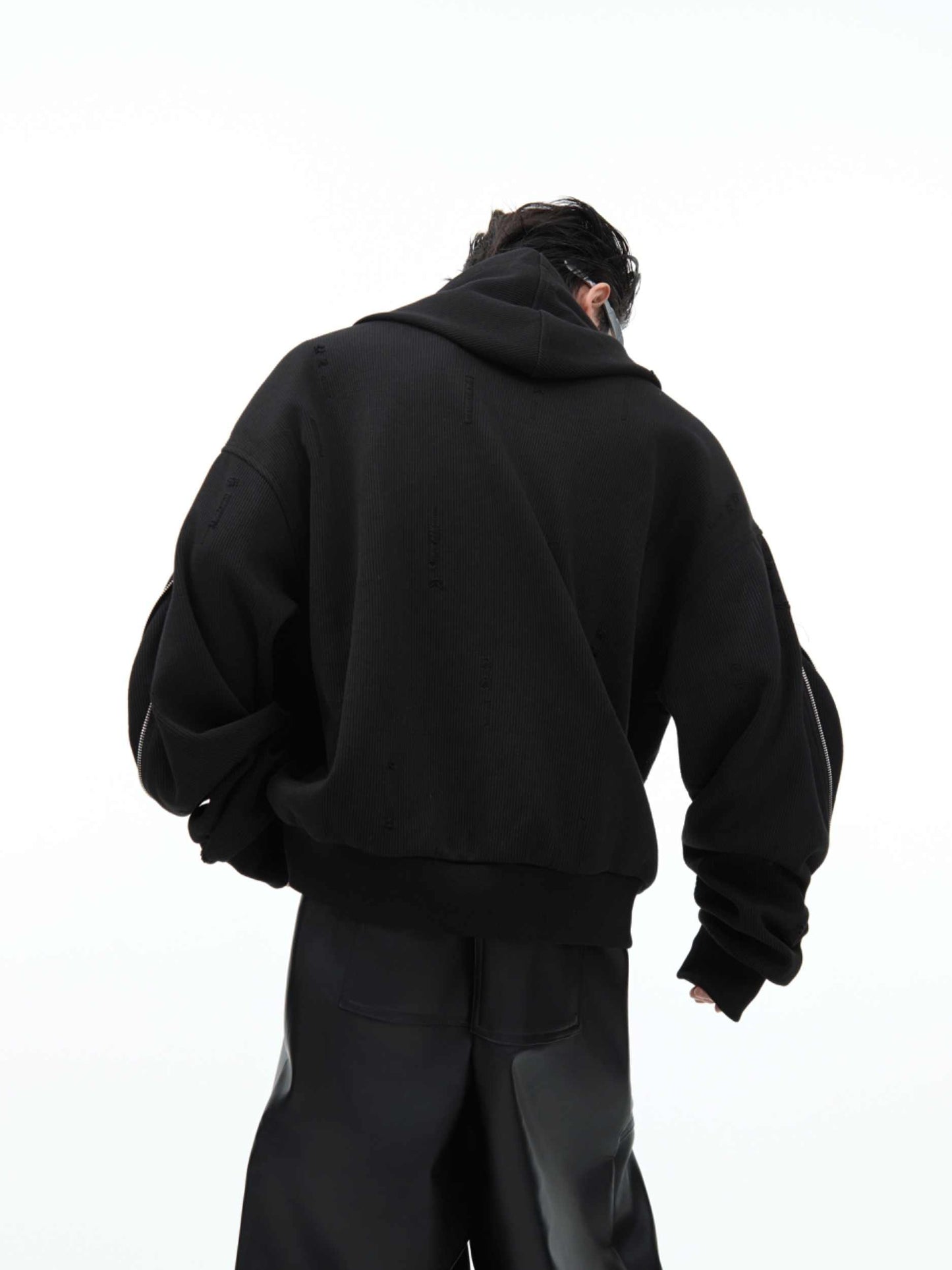 QUAD-ZIPPER HOODIE JACKET