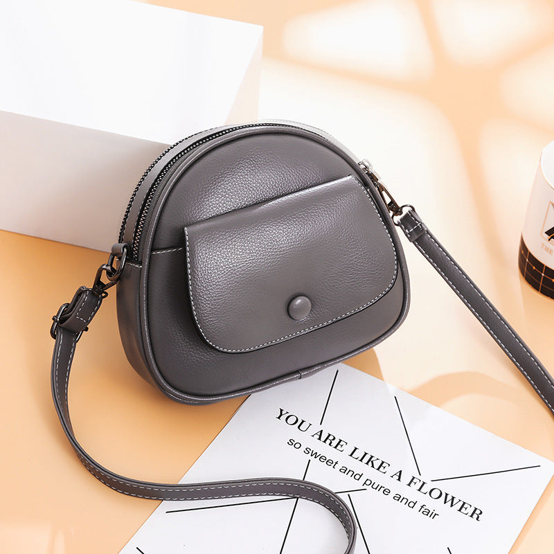 PU shoulder retro messenger bag