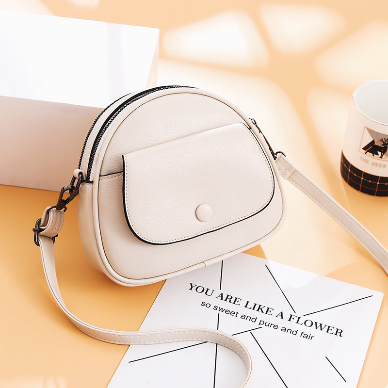 PU shoulder retro messenger bag