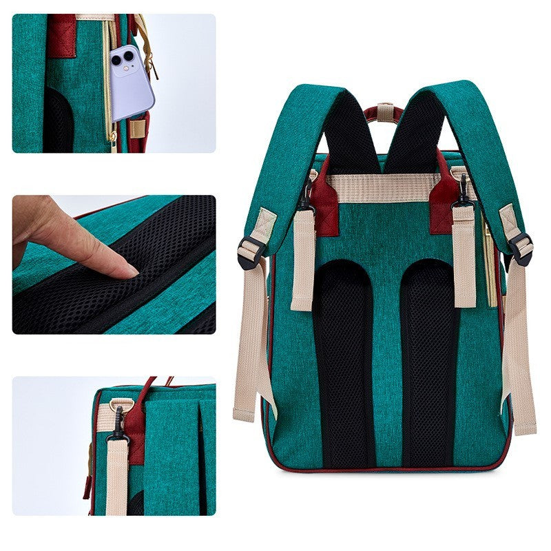 Baby Diaper Bags with Changing Station, Waterproof Diaper Bag Backpack for Moms