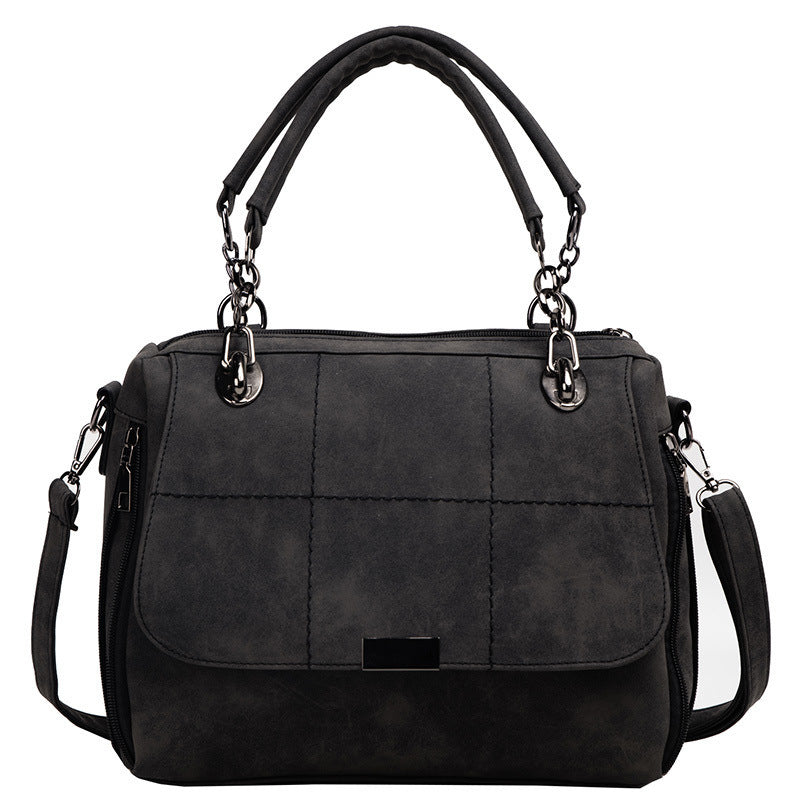 Matte Women Scrub Female Shoulder Bags Matcha Green PU Leather