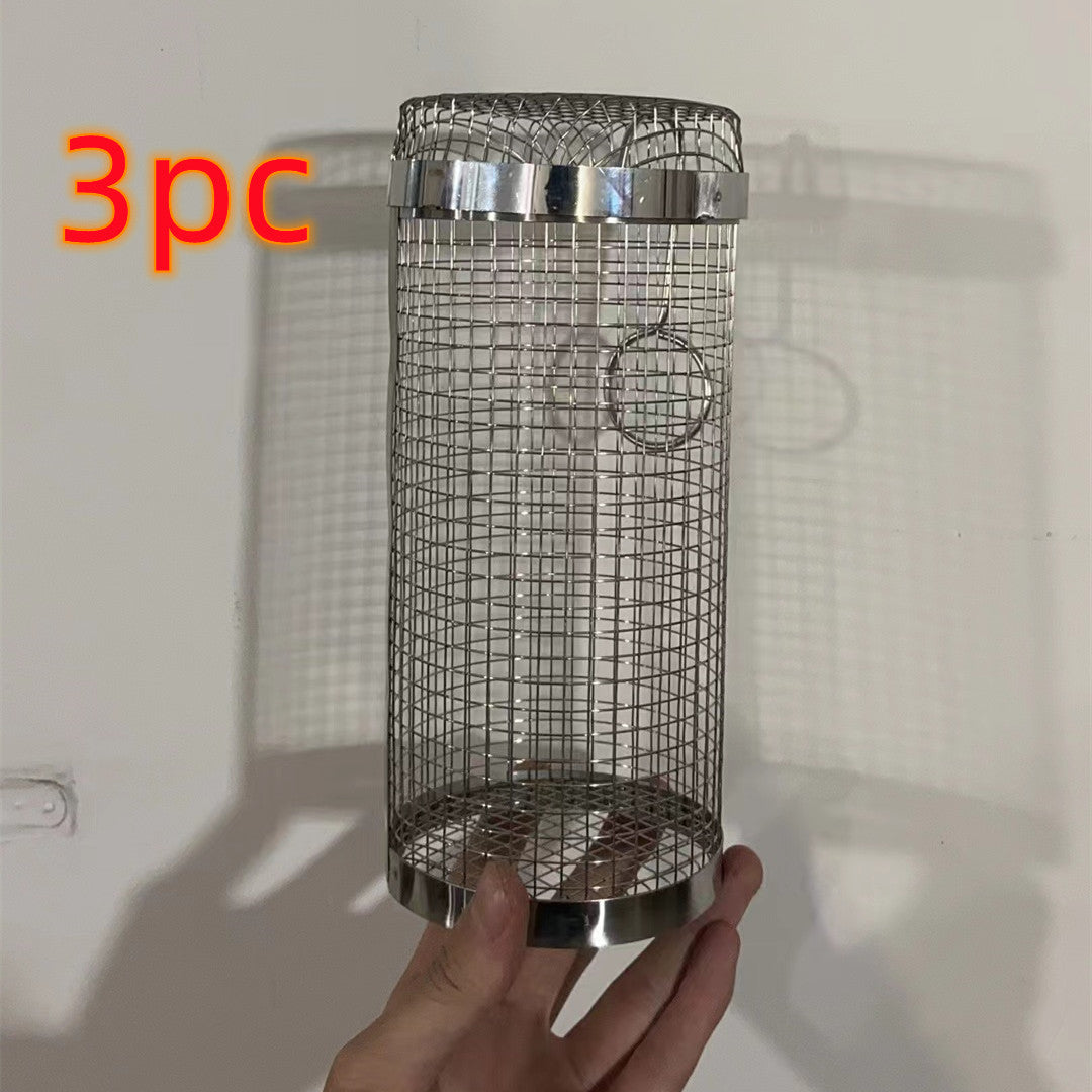 ローリンググリルメタルBBQネットポータブルアウトドアキャンプバーベキューラックバスケット