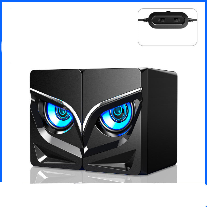 Soundbar-Lautsprecher für Desktop-Computer mit stylischem Augen-Design