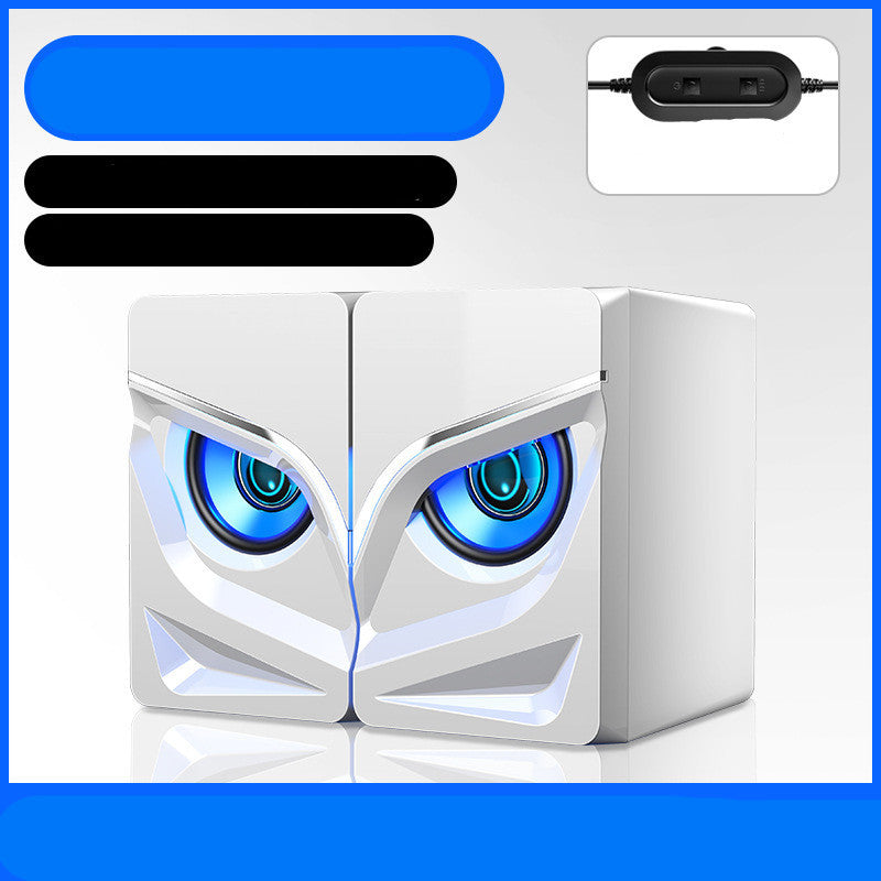 Soundbar-Lautsprecher für Desktop-Computer mit stylischem Augen-Design
