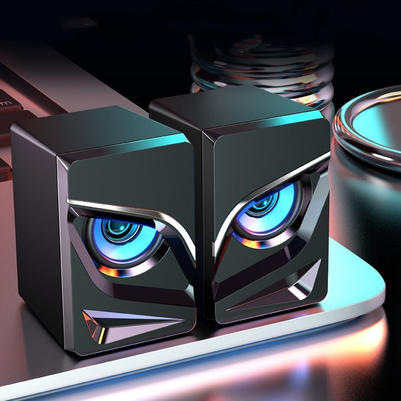 Soundbar-Lautsprecher für Desktop-Computer mit stylischem Augen-Design