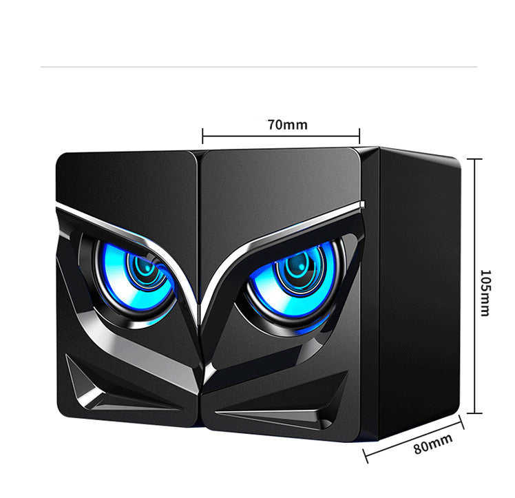 Soundbar-Lautsprecher für Desktop-Computer mit stylischem Augen-Design