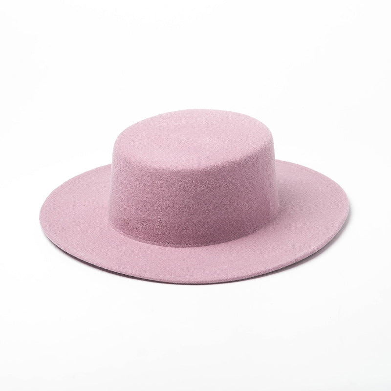 New Style Pure Wool Woolen Top Hat For Women