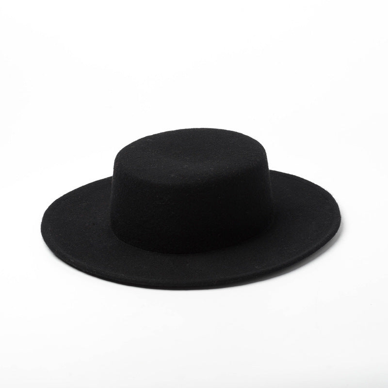 New Style Pure Wool Woolen Top Hat For Women