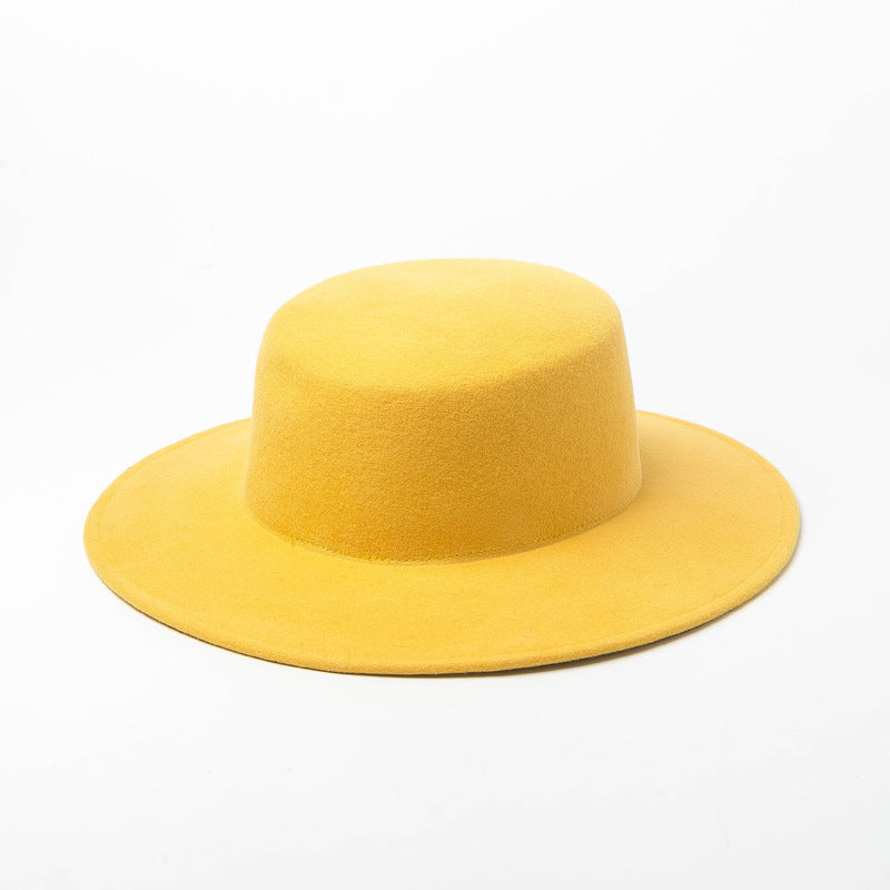 New Style Pure Wool Woolen Top Hat For Women