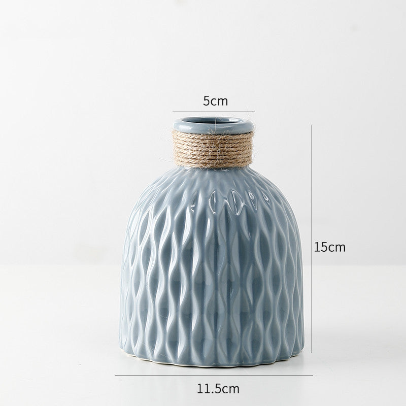 軽量で高級な陶器の花瓶装飾