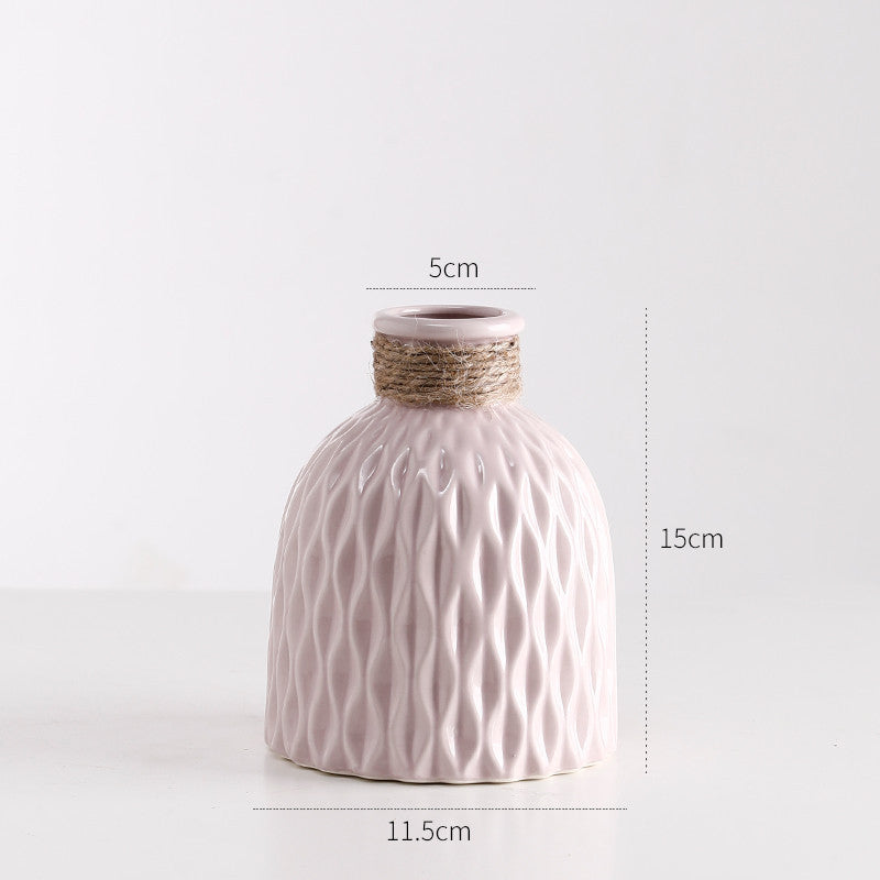 軽量で高級な陶器の花瓶装飾