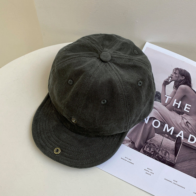 Women's Baseball Caps With Solid Color Soft Brim