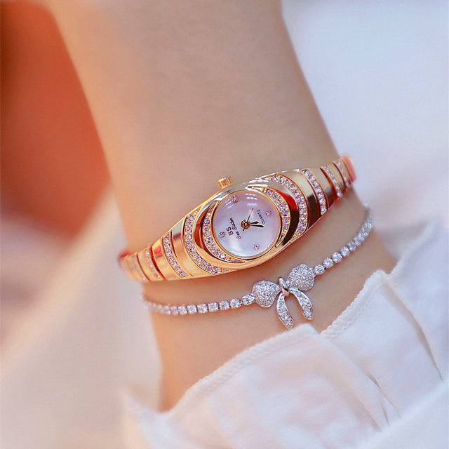 Ladies Gold Diamond Wristwatch