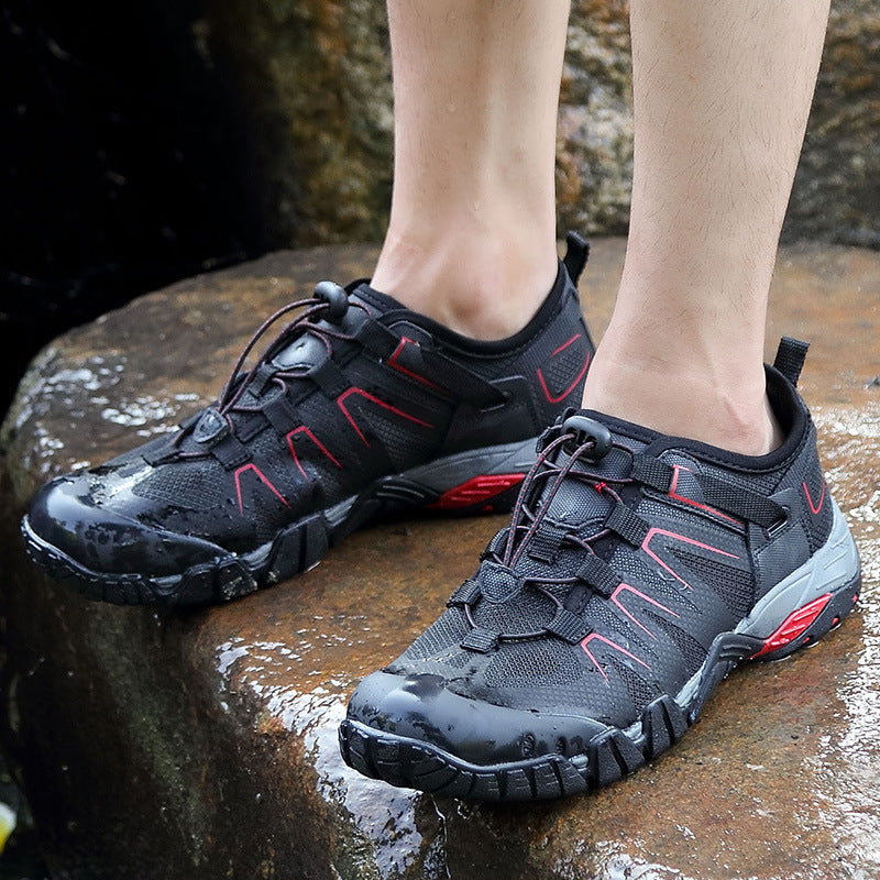 Men Outdoor Sports Water Mesh Breathable Sneakers Fishing Rubber